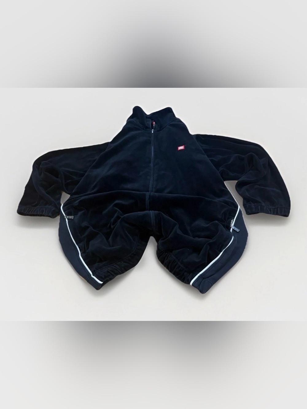 Vintage Ecko Unltd. Velour Track Jacket Size 2XL Hip Hop Y2K 90s Baggy Sweater - Picture 3 of 10